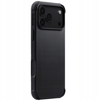Kapak telefoni Pitaka ProGuard për iPhone 17 Pro Max, mbrojtës, i zi