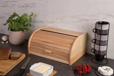 Kuti buke Zeller Bread Box 20463, dizajn modern, e bardhë