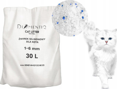 Rërë higjenike për mace Diamentiq Neutral, antibakteriale, 10 kg, që heq aromat e këqija