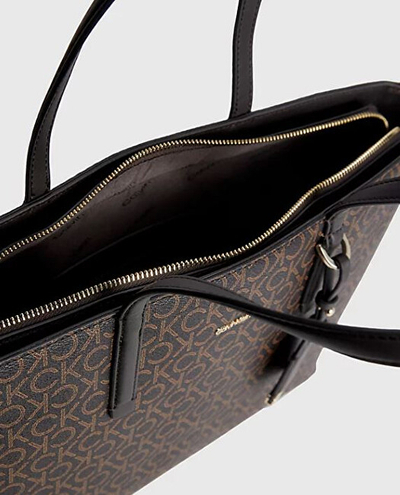 Çantë krahu për femra Calvin Klein Shopper Md Pu Mono, e kaftë