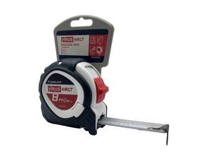 Метар лента GW MEASURING TAPE 8M25MM GW-8A52X, 8m, 25mm, жолта