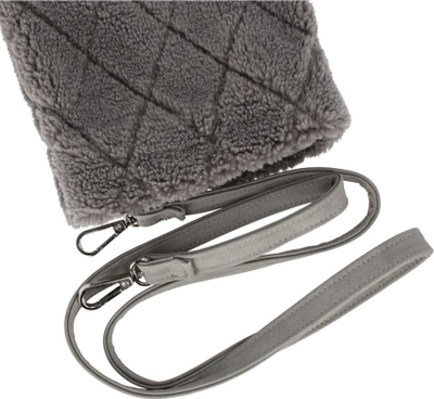 Çantë shpine Starpak Plush Bag, pelush, e gri