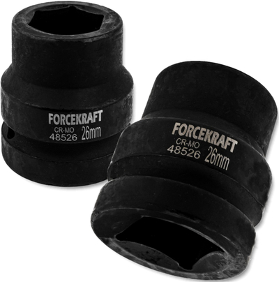 Ударна наставка Forcekraft, 26mm, 1", 6-аголна