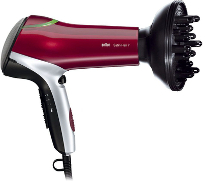 Tharëse flokësh Braun Satin Hair 7 HD770, 2200 W, e kuqe