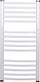 Radiator shkallë AMBRA R AMBR-40/100, 400x1038mm, 346W, i bardhë me shkëlqim