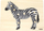 Puzzle druri Montessori Viga Toys Zebra, 8 copa, me kapëse