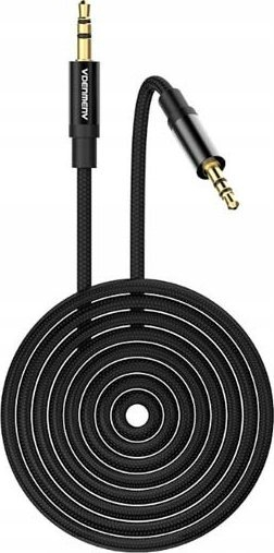 Kabllo audio Denmen DX03, stereo 3.5 mm jack në jack, 1 m, e zezë