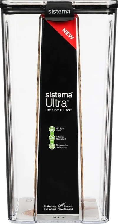 Сад за чување Sistema Tritan Ultra Square, 4L, проѕирен