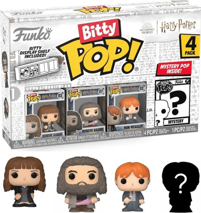 Figurina për koleksion Funko Bitty POP Harry Potter, set me 4 copë, 2.2 cm, me shumë ngjyra