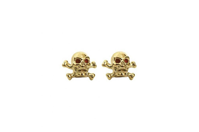 Kapakë valve NMX Skull and Bones, set 2 copë, plastikë, të artë