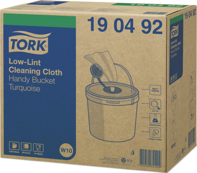 Lecka pastrimi Tork W10, 200 copë, 30 x 16.5 cm, ngjyrë turkeze