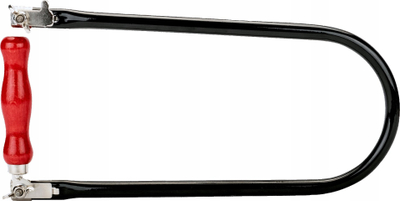 Sharrë harku Bahco 502, 300mm, kornizë çeliku, dorezë druri, e zezë
