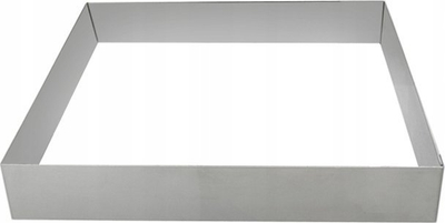 Formatë katrore De Buyer Square Ring, 12 x 12cm, çelik inox
