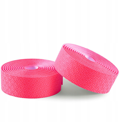 Лента за волан Rockbros Handlebar Tape Embossed EVA, за друмски велосипед, сет 2 парчиња, розова