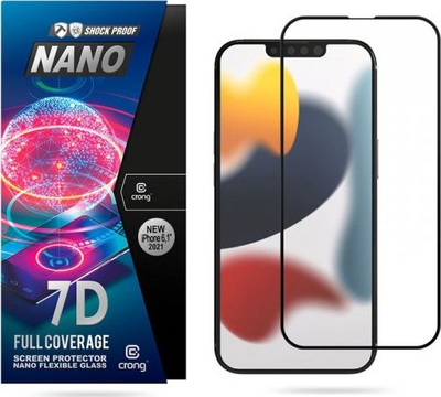 Mbrojtës ekrani Crong 7D Nano Flexible Glass, 0.2mm, 9H, transparent