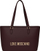 Çanta Love Moschino Shopping Bag, me mbyllje me zinxhir, e vishnjës