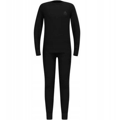 Set bazë termik për kalamaj Odlo Natural Merino 200, 128, 200 g/m², i zi