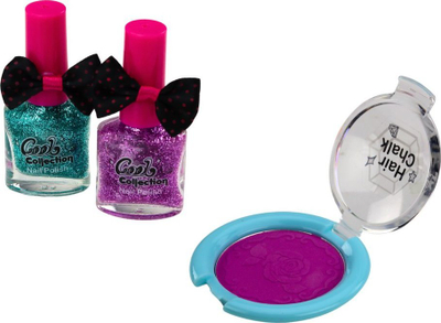 Set bukurie për fëmijë Lean Toys Beauty, me hije sysh, me llakë thonjsh, shumëngjyrësh