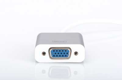 Adapter USB Digitus DA-70837, USB C në VGA, Full HD, ngjyrë argjendi