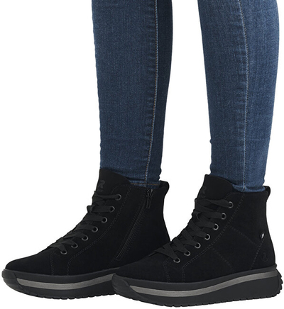 Çizme për femra Rieker REVW0960-00, të zeza