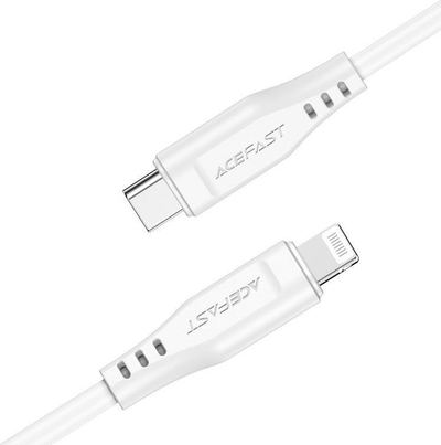 Kabllo karikimi Acefast MFi USB C në Lightning, 1.2m, 30W 3A, e zezë