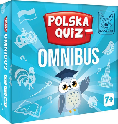 Lojë kuizi Omnibus Kangaroo Poland Quiz, 144 pyetje, 36 karta, shumëngjyrëshe