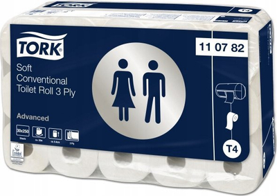 Letër tualeti Tork Extra Soft Premium 100170, 3 shtresa, 40 rrotulla x 250 fleta, e bardhë