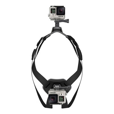 Parzmore qeni për kamera aksion Puluz, montim në gjoks dhe shpinë, për GoPro Insta360 DJI, e zezë