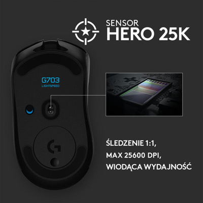 Maus Logitech G703 Lightspeed, i zi