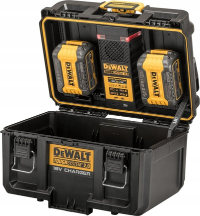 Kuti veglash Dewalt ToughSystem 2.0 DWST83471-QW, karikues baterish 18V XR FlexVolt, porta USB, e verdhë