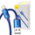 Kabllo USB Baseus Crystal USB A Lightning, 1.2m, 2.4A, blu