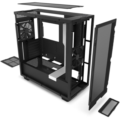 Kasë NZXT H7 Flow - E bardhë/E zezë