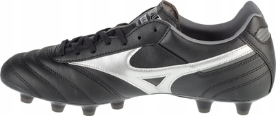 Këpucë futbolli Mizuno Morelia II Pro FG M P1GA241303, lëkurë natyrale, për fusha natyrale, të zeza