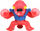 Figurë aksioni Heroes of Goo Jit Zu Deep Goo Sea Squidor, shtrihet 3x, Suction Attack, ngjyrë e kuqe
