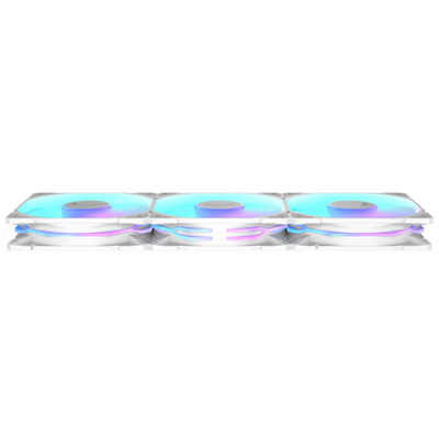 Ventilatorë PC Asus TUF Gaming TF120 ARGB, set 3 copë, 120mm, të bardhë