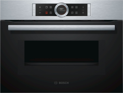 Furrë e vogël me mikrovalë Bosch CMG633BS1, 14 programe, ekran TFT, inox argjendi