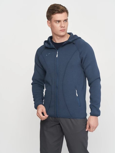 Xhaketë softshell Joma Basilea, me kapuç, me zinxhir, e zezë