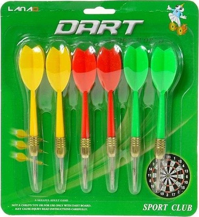 Set shigjetash Adar 569454, 6 copë, për lojë me shigjeta