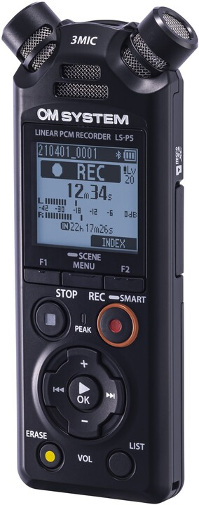 Diktafon Olympus LS-P5, i zi