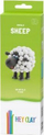 Set modelimi Hey Clay Animals Sheep, 3 kavanoza, me aplikacion