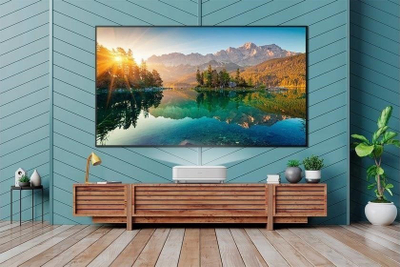 Projektor Epson EH-LS650W, 3LCD, 4KUHD, 3600 Lumens, i bardhë