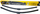 Fshirëse xhami SWF VisioFlex 119322, 530mm, beam, të zeza