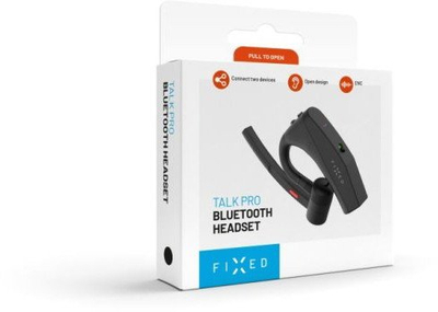 Kufje Bluetooth FIXED Talk Pro, open ear, ENC, e zezë
