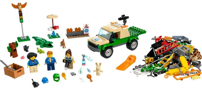 Set lodër LEGO® City 60353 Rescue missions in the wild, 246 pjesë