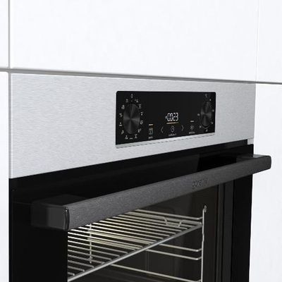 Furra elektrike Gorenje BOSB6737E06X, kapacitet i madh, inoks