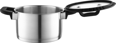 Tenxhere çeliku inox Florina Chef, 24cm, 6L, e argjendtë