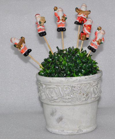 Dekor Krishtlindjesh MFP Santa 8886141, prej druri, 7×29 cm, shumëngjyrësh