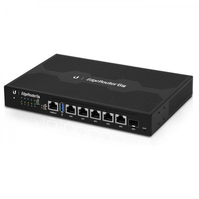 Рутер Ubiquiti EdgeRouter 6P, 6 гигабитни Ethernet порти, SFP, црн