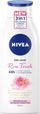 Balsam trupi Nivea Rose Touch, hidratues intensiv, 400ml