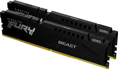 Memorie Kingston Fury Beast, DDR5, 32 GB, 6000 MHz, CL30, KF560C30BBK2-32
